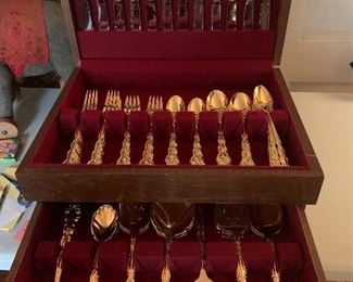 Dining Room 
Oneida Community Beethoven Gold
Service for 12