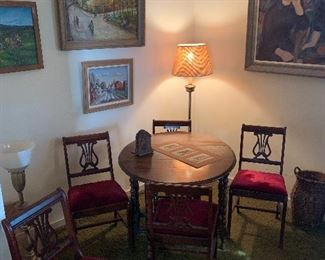Upstairs Combo Room 
Paintings 
Table & Chairs