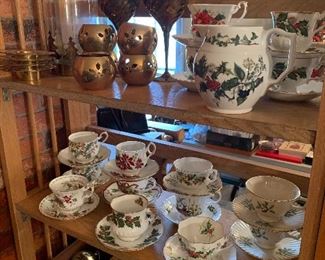 Upstairs Combo Room 
Christmas cup & saucer collection- Royal Albert