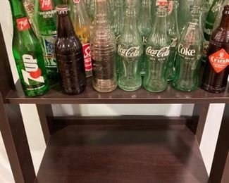 Soda pop bottles assortment