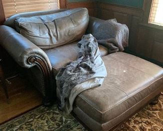 Pair of comfy leather chairs