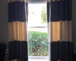 Custom drapes, 4 panels, 88” long