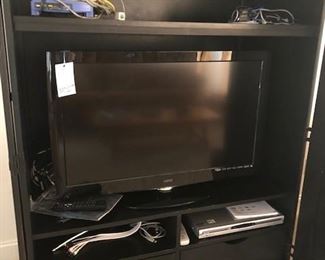 entertainment system, tv, dvd player