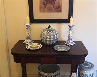 This table has been purchased by the family but the decor is available.