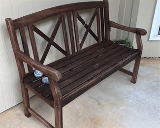 teak bench