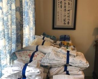 sheets, towels, etc.  Asian print