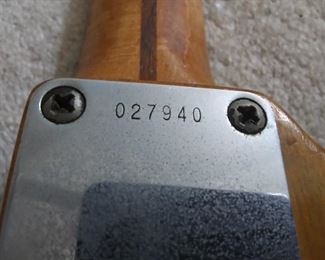 Fender serial number 