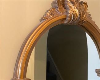 Gilt mirror. Measures 44" H x 23" W. Photo 2 of 2.