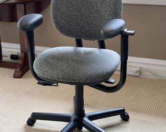 Steel-case office chair.