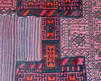 Antique salt bag rug. Istanbul. Measures 90.5" L x 43" W. Photo 3 of 3.