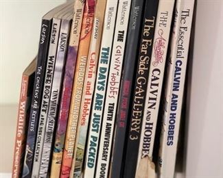 Calvin & Hobbes paperback books.