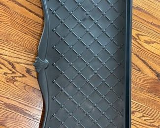 Rubber boot/shoe mats.