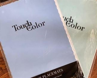 Touch Color paper placemats - 2 brand new packages available.