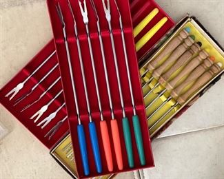 Fondue forks - 3 sets of 6.