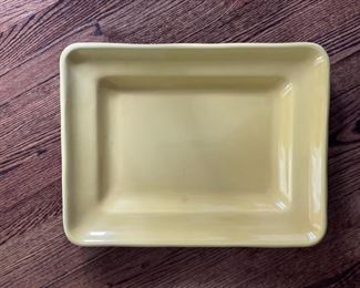 Williams-Sonoma yellow platter. Measures 8" x 10"