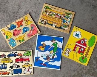 Vintage wood puzzles.