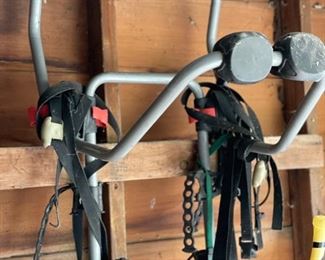 Rear-mount bike rack.