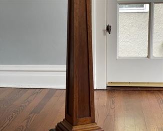 Antique craftsman-style lamp base. Measures 53"H. Photo 2 of 2.