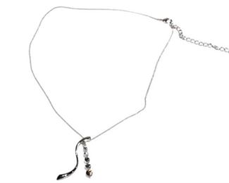 ANNALEECE BY DEVRIES Silver and Swarovski Crystal Necklace