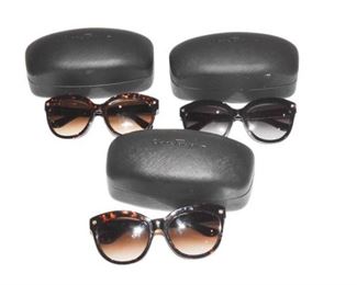 Trio Of FERRAGAMO Sunglasses With Cases
