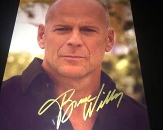 Bruce Willis Autographed Picture