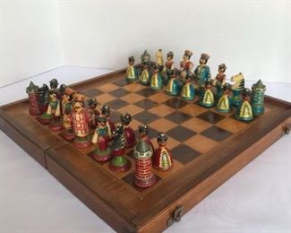 Vintage Wooden Chess Set