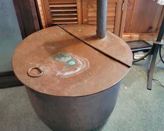 large copper kettle