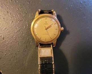 18k gold filled Omega Seamaster watch