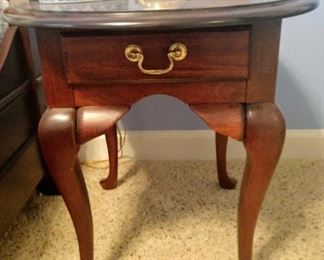 Vintage Cresent Furniture Oval End Table