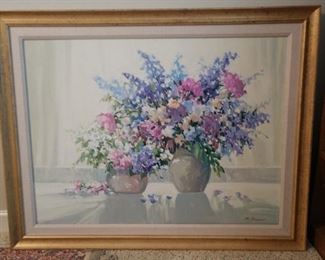 Floral still print by Russian artist Anatoly Shlapak