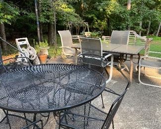 2 sets outdoor dining sets