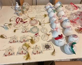 Lladro and Lenox Christmas ornaments