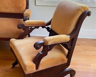 Matching Victorian Glider / Rocking Chair