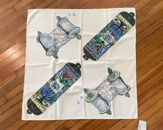 Hand Painted Tablecloth (Judaica)