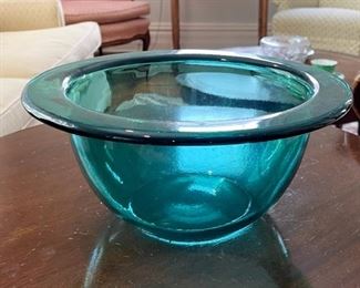 Teal Glass Bowl