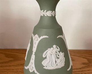 Wedgwood Green Jasperware Vase