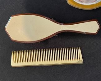Vintage Vanity Brush & Comb