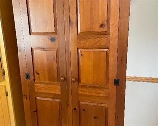 Nice 2 door pine cabinet