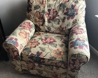 Floral occasional chair x 2