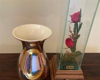 Rose Music Box and Vase