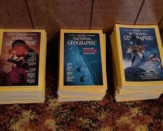 Vintage 1980s National Geographic Magazines