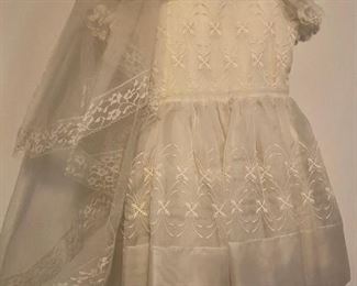 Vintage Lace Flower Girl or Wedding Guest Dress