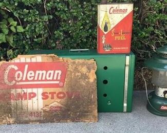 Vintage Coleman Camp Stove Lantern Fuel