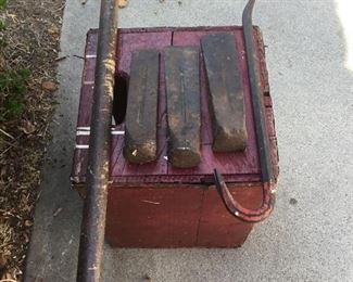Tool Lot Pry Bar, Wedges