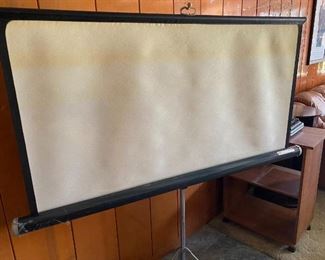 Vintage Meteor Pull Down Projection Screen