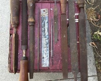 Vintage Wood Metal Files Rasps