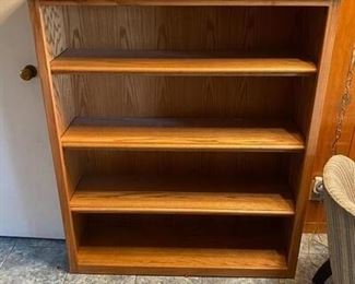 Oak Adjustable Shelves Book Shelf