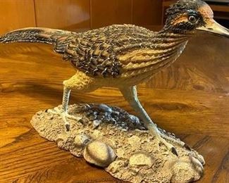 Realistic Resin Roadrunner Statue Figurine Yard Garden Art