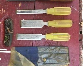 Hand Tool Lot Chisels