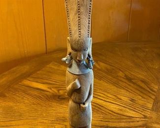 Carved Wood Tribal Figure Figurine Statue